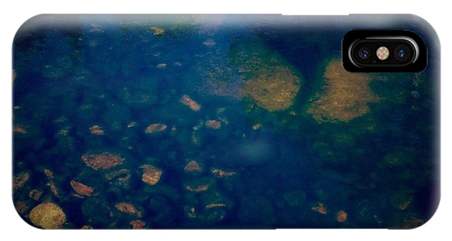 Water iPhone X Case featuring the photograph Rock Protoplasm by Melissa McCrann