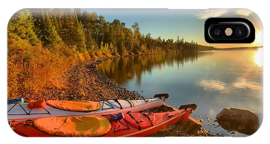 Isle Royale National Park iPhone X Case featuring the photograph Royale Sunrise by Adam Jewell