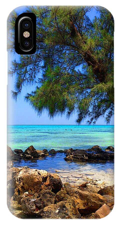 Rum Point iPhone X Case featuring the photograph Rum Point Cove by Jerry Hart