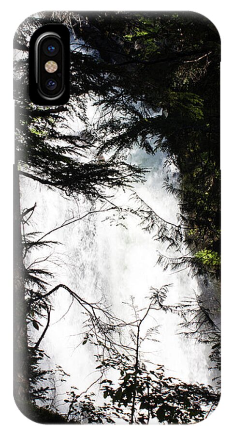 Waterfalls iPhone X Case featuring the photograph Rushing Through the Trees by Edward Hawkins II