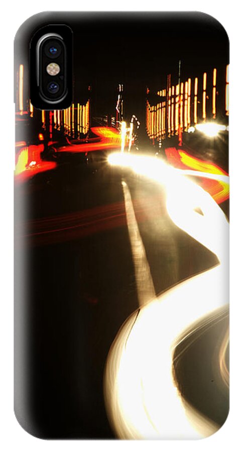 Light iPhone X Case featuring the photograph Rushing Traffic by Rajiv Chopra