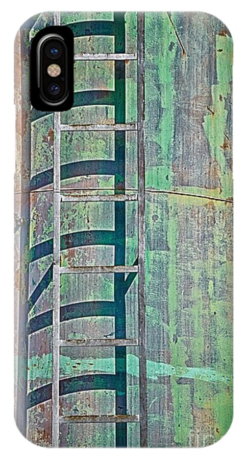 Rust iPhone X Case featuring the photograph Rust and Rungs by Ken Williams