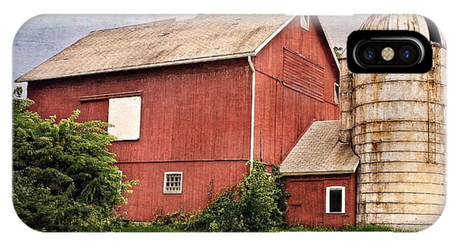 Red Barn iPhone X Case featuring the photograph Rustic Barn by Bill Wakeley