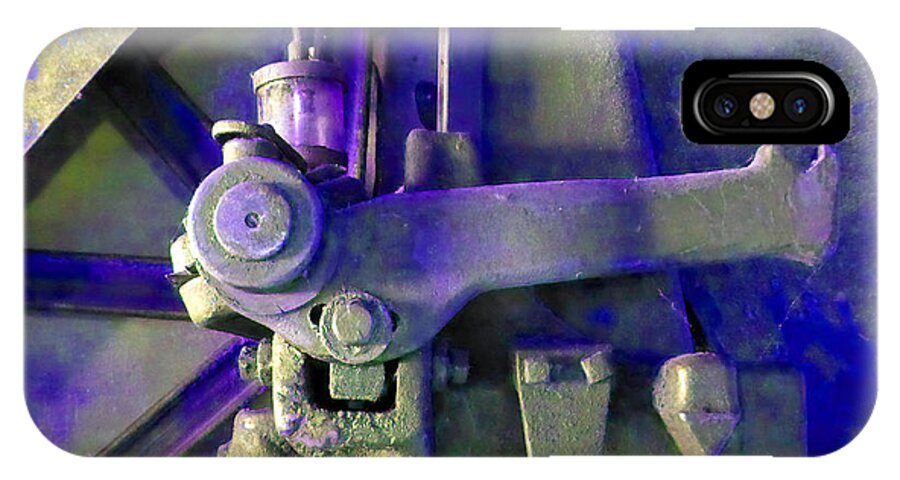 Carpenter iPhone X Case featuring the photograph Rusty Machinery by Laurie Tsemak
