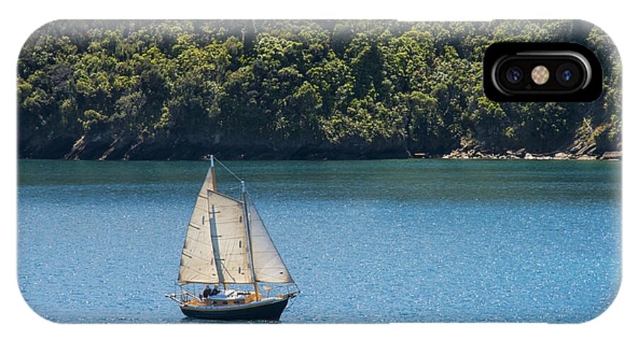 Cook Strait iPhone X Case featuring the photograph Sails in the Wind by Bob Phillips