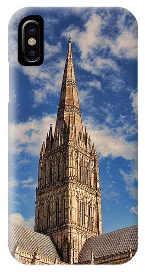 Salisbury iPhone X Case featuring the photograph Salisbury Cathedral by Oscar Alvarez Jr