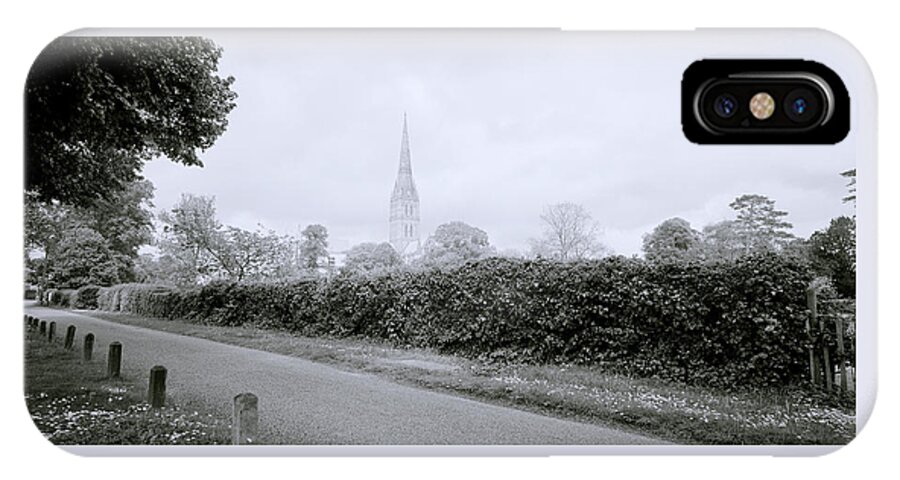 Inspiration iPhone X Case featuring the photograph Salisbury Cathedral by Shaun Higson