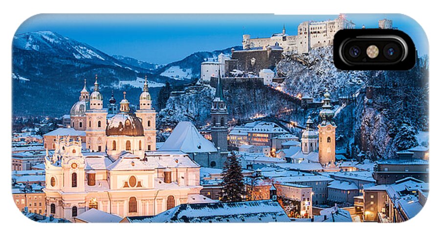 Salzburg iPhone X Case featuring the photograph Salzburg Winter Romance by JR Photography