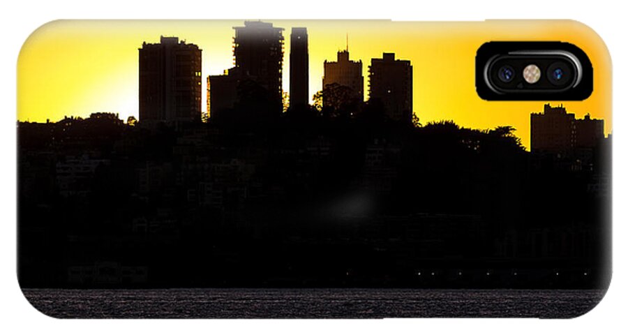 Cityscape iPhone X Case featuring the photograph San Francisco Silhouette by Kate Brown