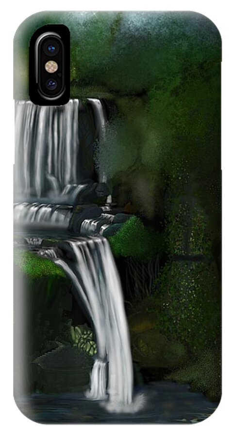 Forest iPhone X Case featuring the digital art Sanctuary One by Douglas Day Jones