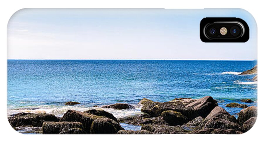Atlantic iPhone X Case featuring the photograph Sand Beach Rocky Shore  by Lars Lentz