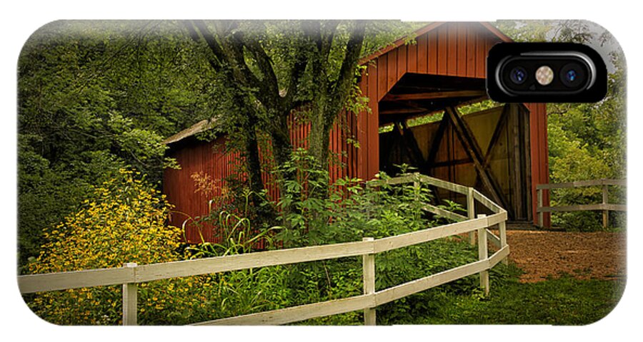 Landscape iPhone X Case featuring the photograph Sandy Creek Bridge Near Hillsboro MO DSC06888 by Greg Kluempers