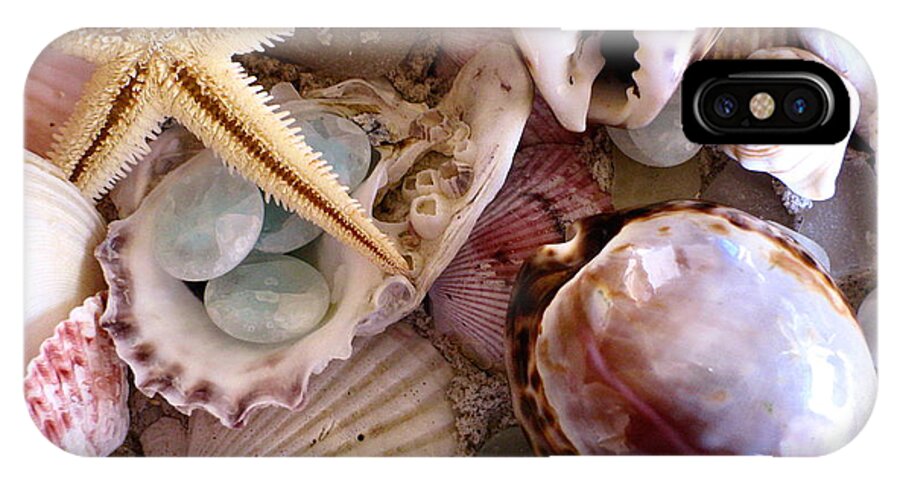 Seashells iPhone X Case featuring the photograph Sanibel Shells by Colleen Kammerer