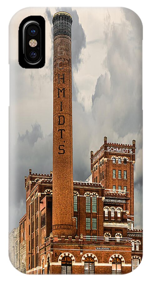 Schmidt iPhone X Case featuring the photograph Schmidt Brewery by Paul Freidlund