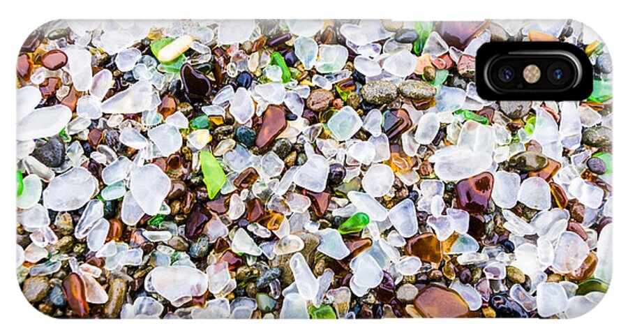 Sea Glass iPhone X Case featuring the photograph Sea Glass Treasures At Glass Beach by Priya Ghose