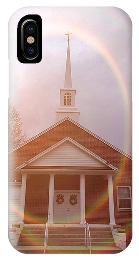 Church iPhone X Case featuring the photograph Seeing the Light by Chris Montcalmo