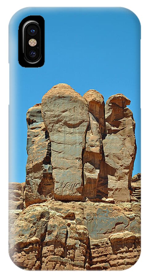 Arches iPhone X Case featuring the photograph Sentinels in Arches National Park by Bruce Gourley