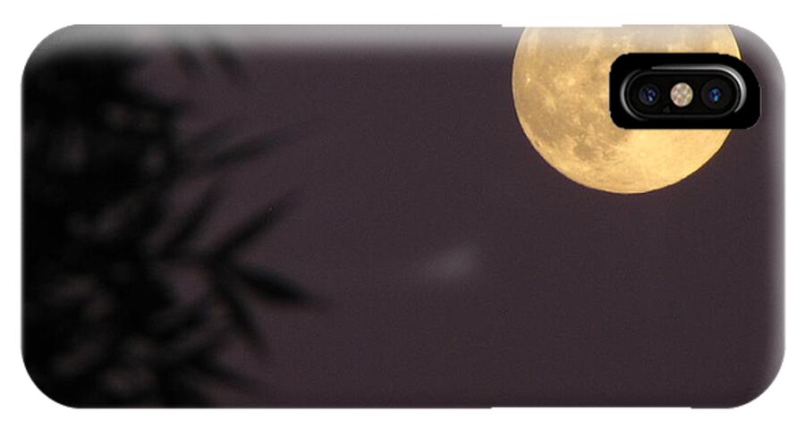 Moon iPhone X Case featuring the photograph September 18 2013 Harvest Moon by Joyce Dickens