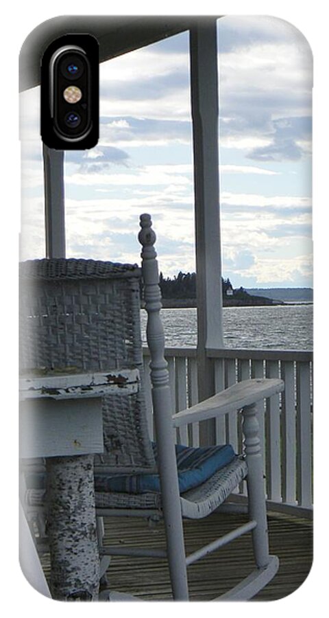 Maine iPhone X Case featuring the photograph Serenity by Jean Goodwin Brooks