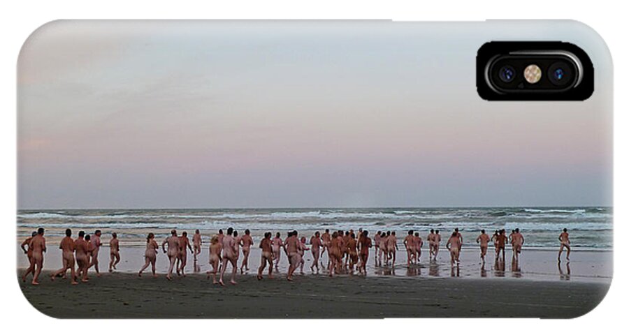 Skinny Dipping Down A Moon Beam iPhone X Case featuring the photograph Skinny Dipping Down a Moon Beam by Steve Taylor