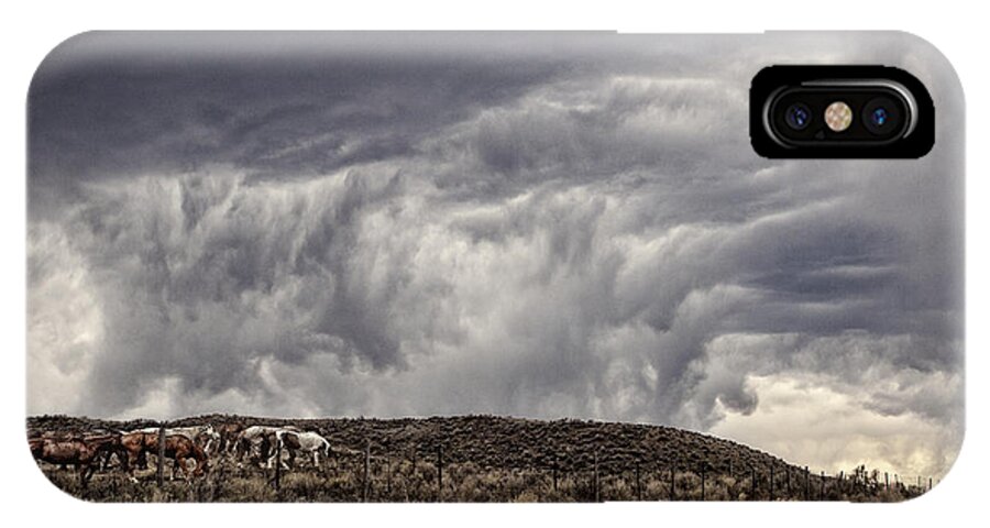 Colorado iPhone X Case featuring the photograph Skirting The Storm by Joan Davis
