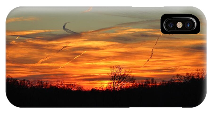 Sky iPhone X Case featuring the photograph Sky At Sunset by Cynthia Guinn