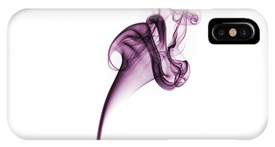 Smoke iPhone X Case featuring the photograph Smoke Swirl by David Barker