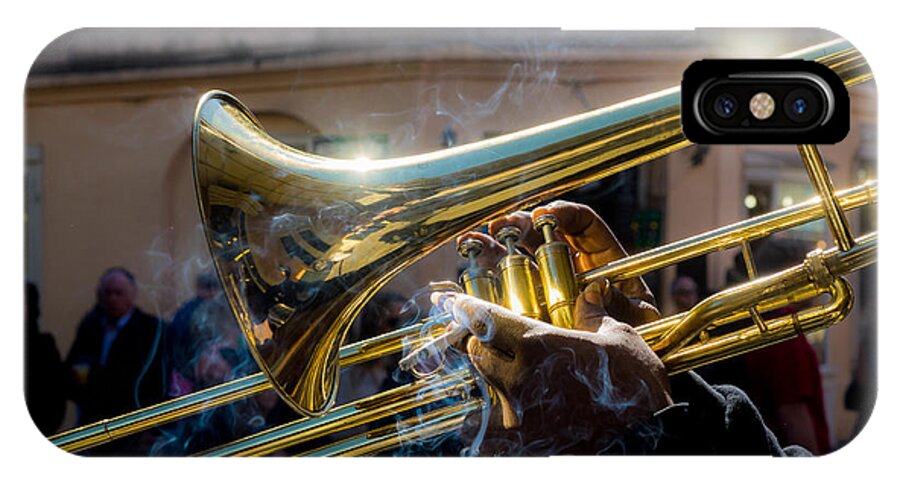 Trombone iPhone X Case featuring the photograph Smoking Hot Trombone by David Kay