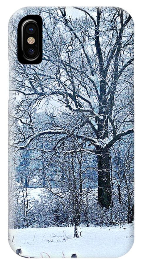 Snow iPhone X Case featuring the photograph Snow by Sarah Loft