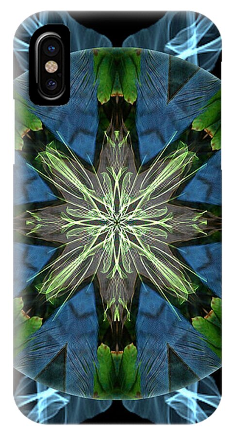 Mandala iPhone X Case featuring the mixed media Soaring Spirit by Alicia Kent