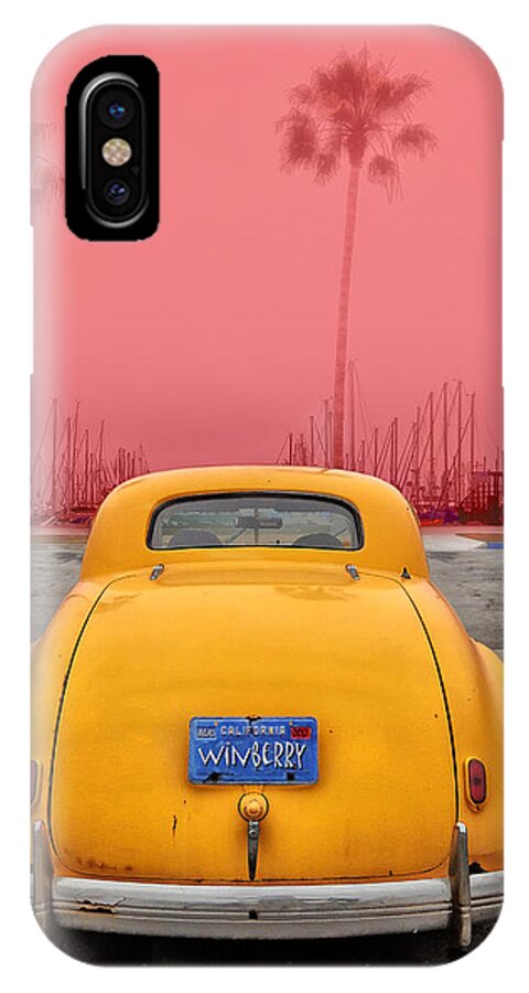 Sofa Car Red iPhone X Case featuring the digital art Sofa Car Red by Bob Winberry