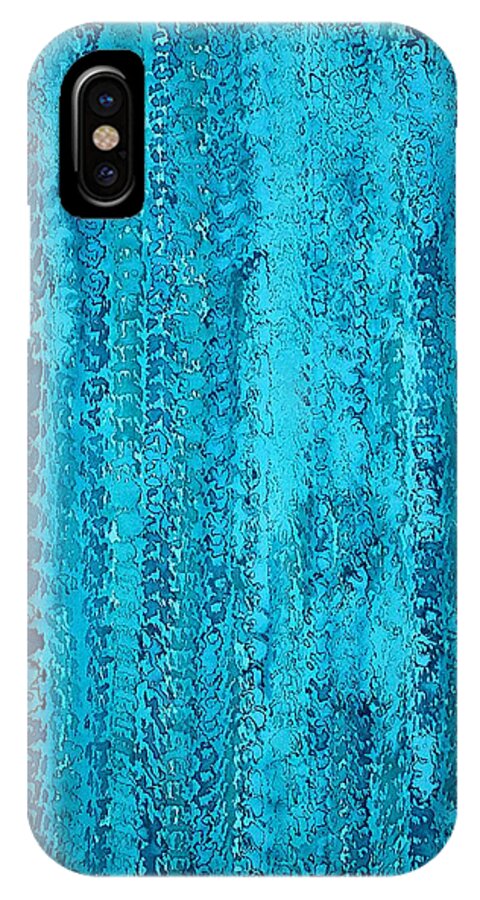 Rain iPhone X Case featuring the painting Some Call It Rain original painting by Sol Luckman