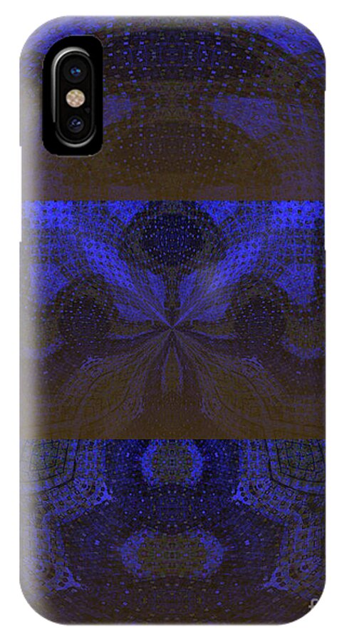 Sonic Temple iPhone X Case featuring the painting Sonic Temple by Roz Abellera