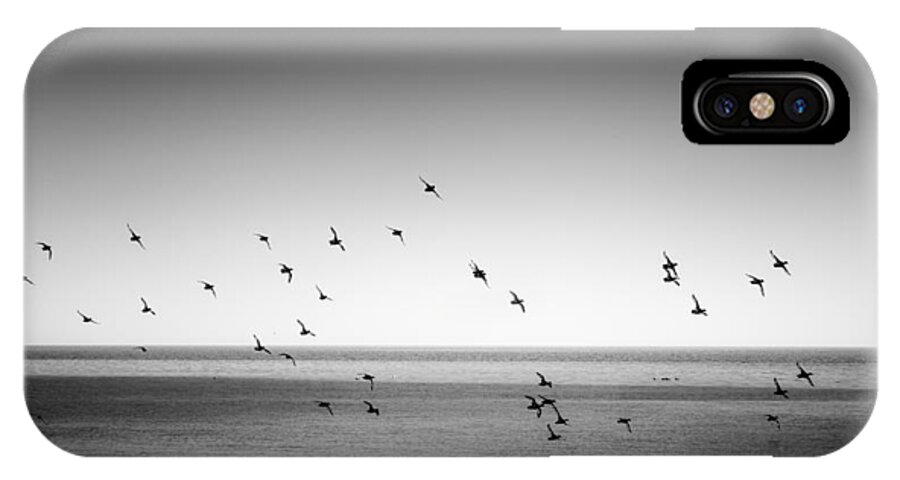 Ducks iPhone X Case featuring the photograph Spectacle of Flight by Peter Scott