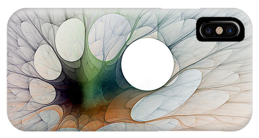 Fractal iPhone X Case featuring the digital art Splatt by Richard Ortolano