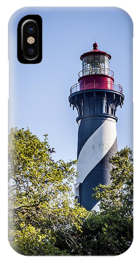 Lighthouse iPhone X Case featuring the photograph St. Augustine Lighthouse by Carolyn Marshall