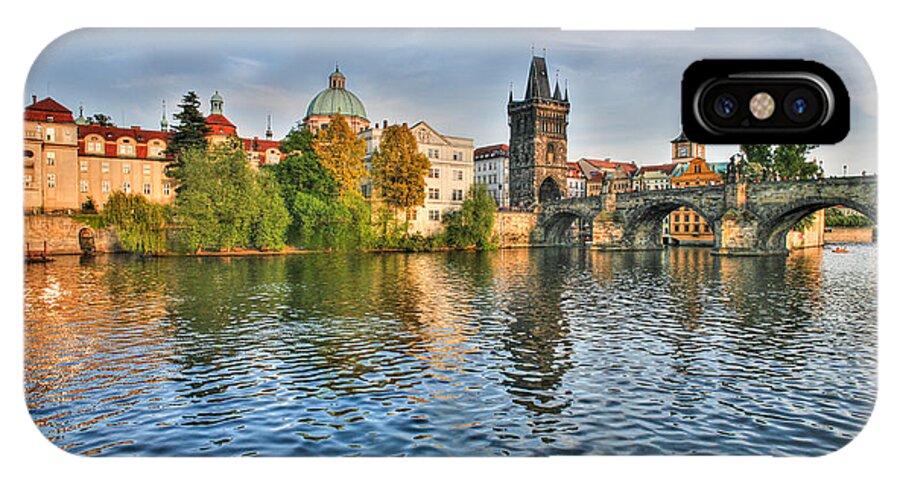 St. Charles Bridge iPhone X Case featuring the photograph St Charles Bridge Prague by John Magyar Photography