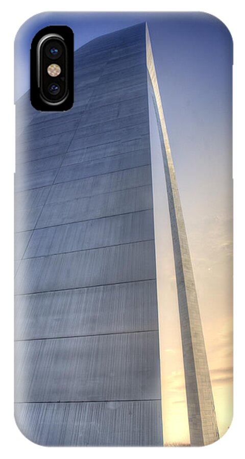 Gateway Arch iPhone X Case featuring the photograph St. Louis-Gateway Arch by John Magyar Photography