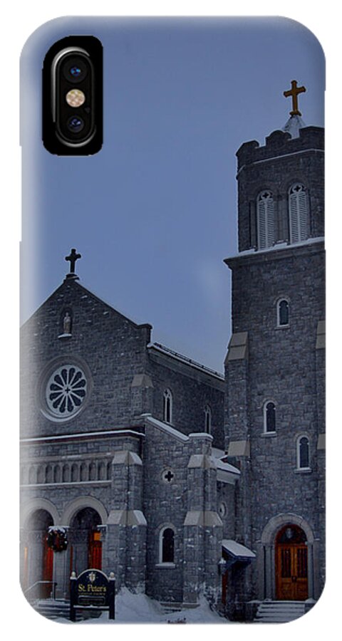 St Peters iPhone X Case featuring the photograph St Peters Lowville NY by Dennis Comins