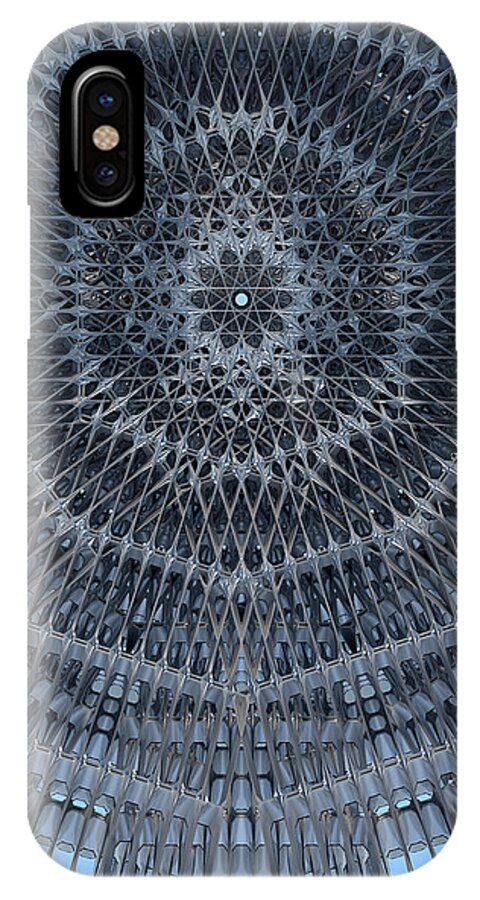 Arch iPhone X Case featuring the digital art Star Dome by Matthew Lindley