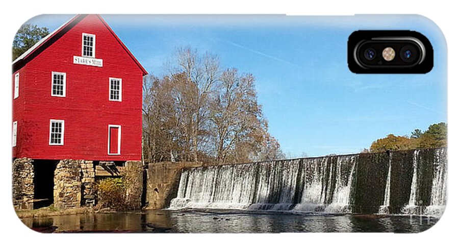Scenic iPhone X Case featuring the photograph Starr's Mill In Senioa Georgia by Donna Brown