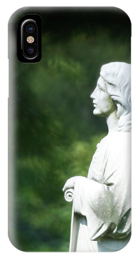 Statue iPhone X Case featuring the photograph Statue 06 by Thomas Woolworth