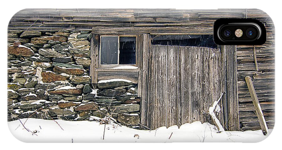 Old Barn iPhone X Case featuring the photograph Sticks and Stones by John Vose