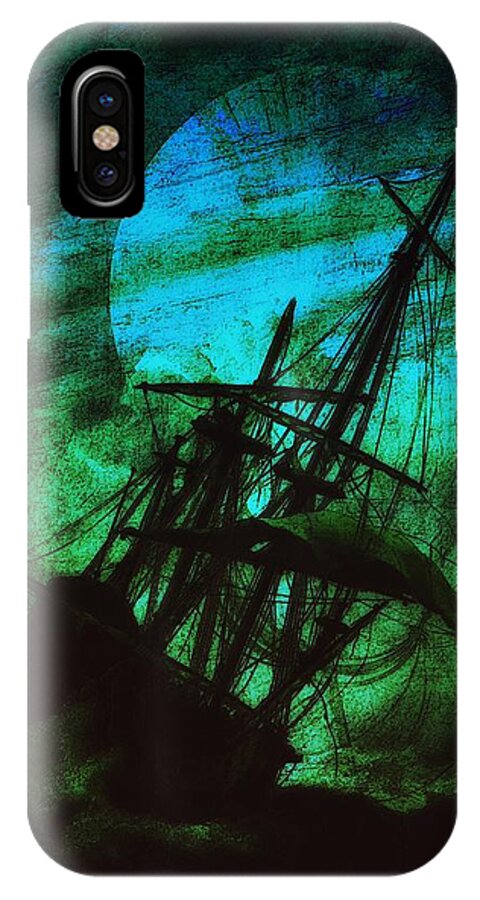 Storm iPhone X Case featuring the digital art Stormrider by Mimulux Patricia No