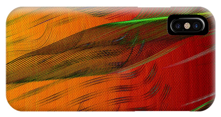 Textures iPhone X Case featuring the digital art Strands of Kryptonite by Rick Wicker
