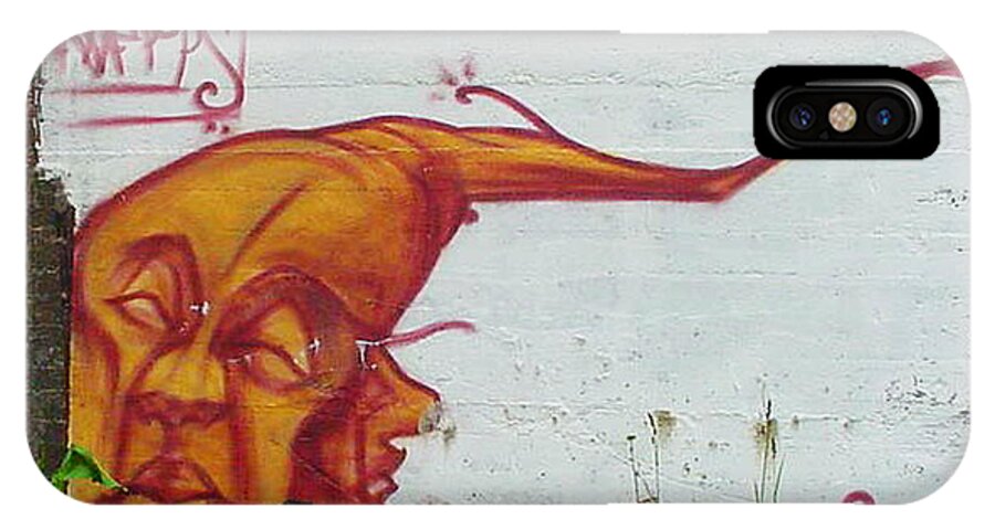 Street Art iPhone X Case featuring the mixed media Street Art 4 by Art MacKay