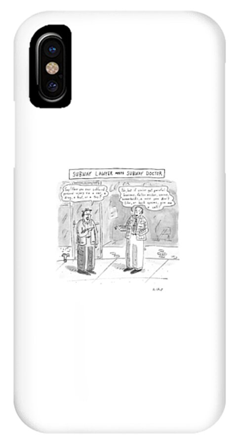 Subway Lawyer Meets Subway Doctor iPhone X Case