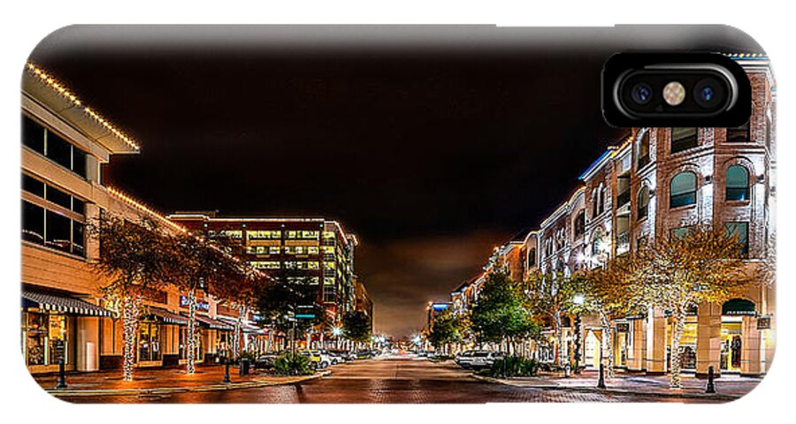 Sugar Land Town Center iPhone X Case featuring the photograph Sugar Land Town Square by David Morefield