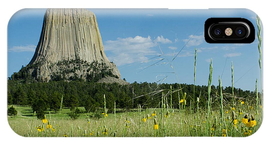 Dakota iPhone X Case featuring the photograph Summer Day at Devils Tower by Greni Graph