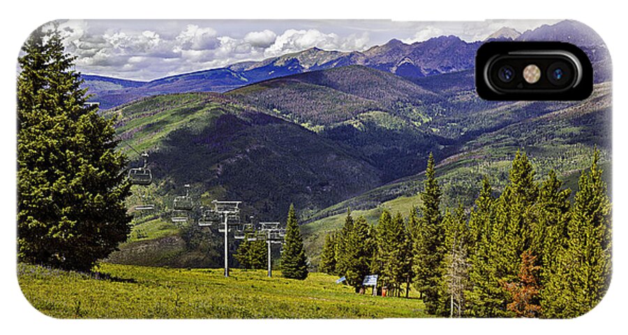 Ski Lift iPhone X Case featuring the photograph Summer Lifts - Vail by Madeline Ellis